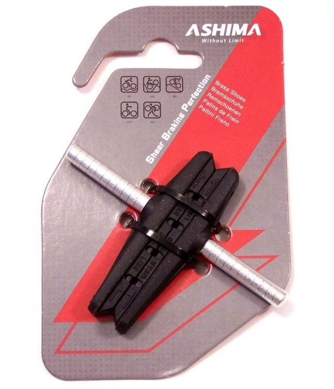 Ashima AP45-P-AL menet nélküli, csapos fékpofa, aszimmetrikus, 70 mm, fekete