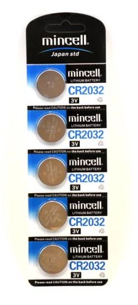 Mincell CR2032 Lithium gombelem 5 db