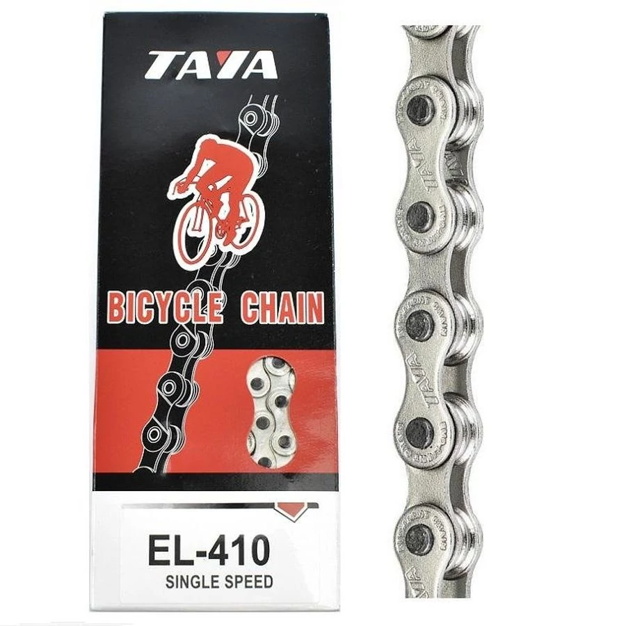 TAYA EL-410 BB kerékpár lánc, 1s, 112 szem, ezüst színű