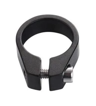 VeloGo csavaros nyeregcső bilincs, 28,6 mm, fekete