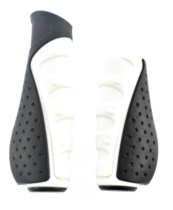 VeloGo ergonómikus gumi markolat agyváltóhoz, 135+92 mm, fekete-fehér