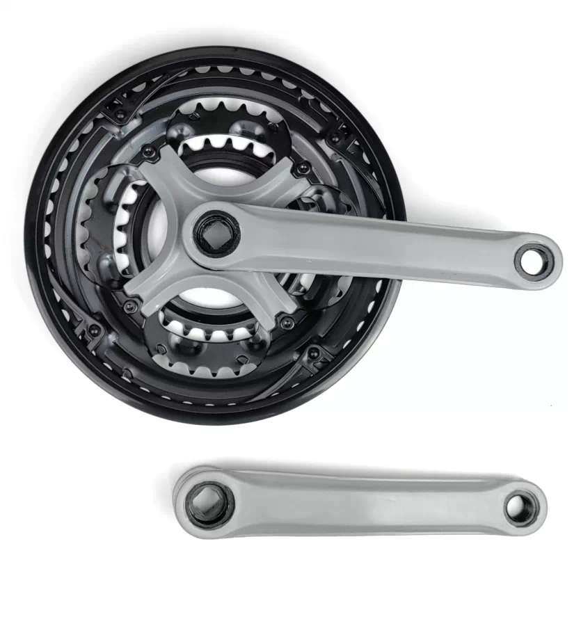 Neco négyszögtengelyes MTB-trekking hajtómű, 28-38-48T, 170mm, acél, szürke