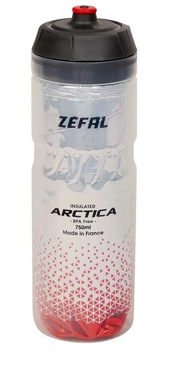 Zefal Arctica 75 hőszigetelt (2,5 óra) kulacs, 750 ml, csavaros, ezüst-piros
