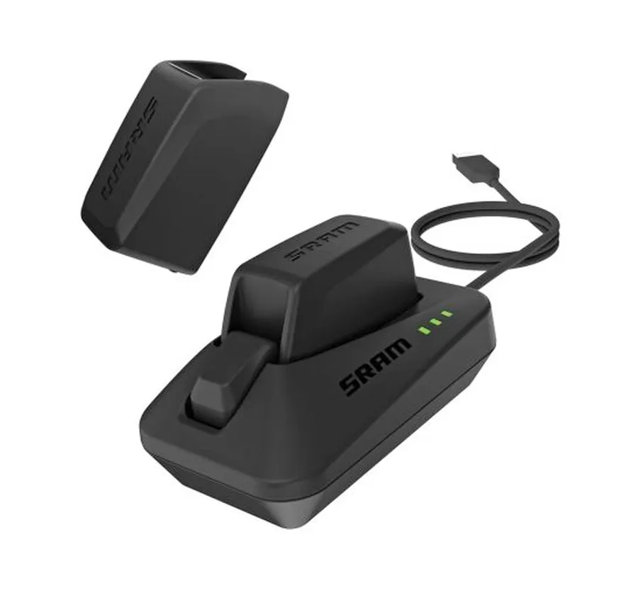 Sram eTap Powerpack akkumulátor töltő és 2db akkumulátor, fekete