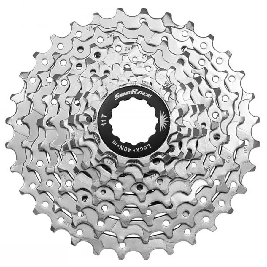 SunRace CSM668 8AV kazettás lánckeréksor, 8s, 11-34T, OEM kiszerelés