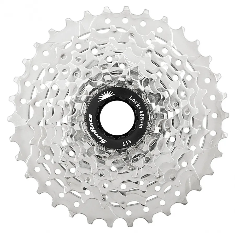 SunRace CSM98 9AW kazettás lánckeréksor, 9s, 11-36T, ezüst