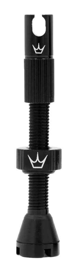 Peaty's-Chris King tubeless presta szelep, 42 mm, 1db, fekete, OEM kiszerelés