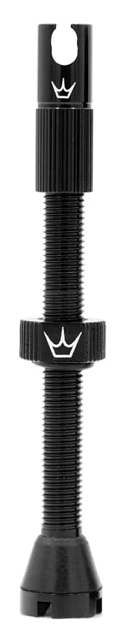 Peaty's-Chris King tubeless presta szelep, 60 mm, 1db, fekete, OEM kiszerelés