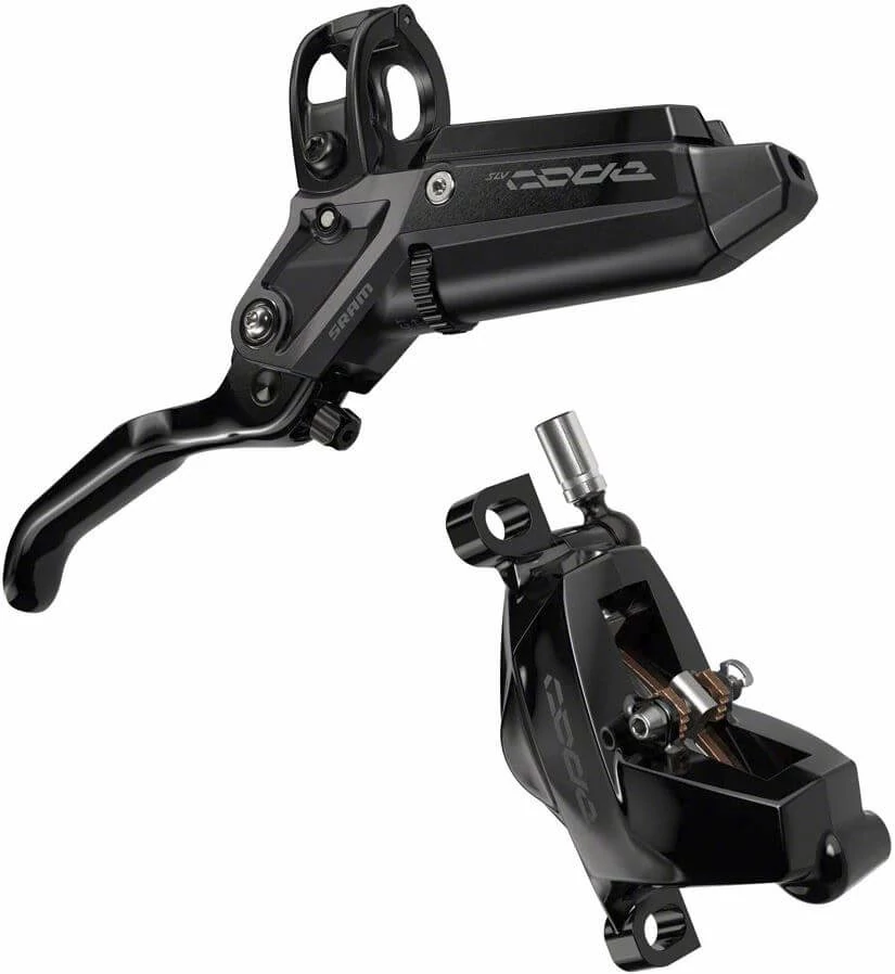Sram Code Silver Stealth hidraulikus tárcsafék, első, féktárcsa nélkül, fekete