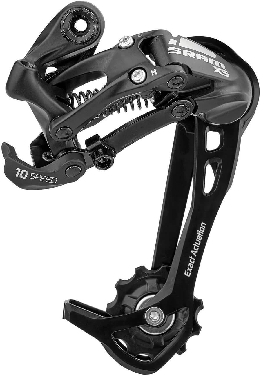 Sram X5 hátsó váltó, hosszú kanalas, 10s, fekete