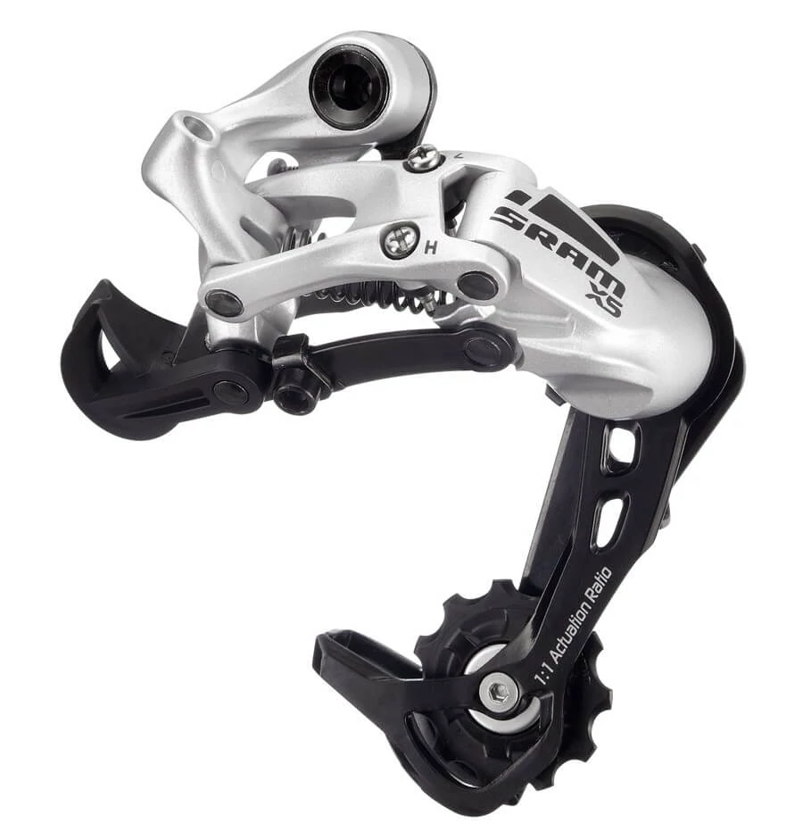 Sram X5 MTB hátsó váltó, 9s, közepes kanalas, ezüst