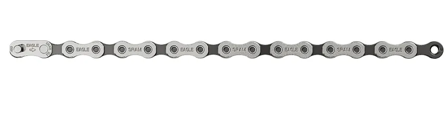 Sram Eagle S200 kerékpár lánc, 12s, 126 szem, patentszemmel, fekete-ezüst