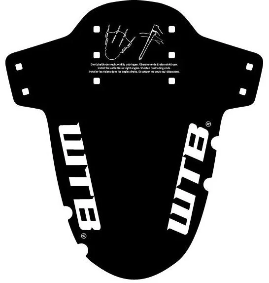 WTB Logo Gravel első villára szerelhető sárvédő, fekete