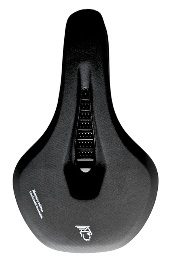 Velotech anatómikus trekking komfort nyereg, 280 x 175 mm, memóriahabos, fekete