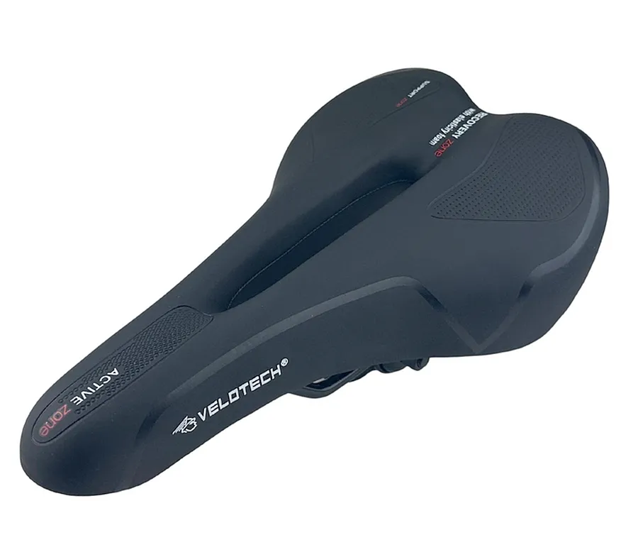 Velotech Sport Basic férfi nyereg, 280 x 160 mm, anatómikus, fekete