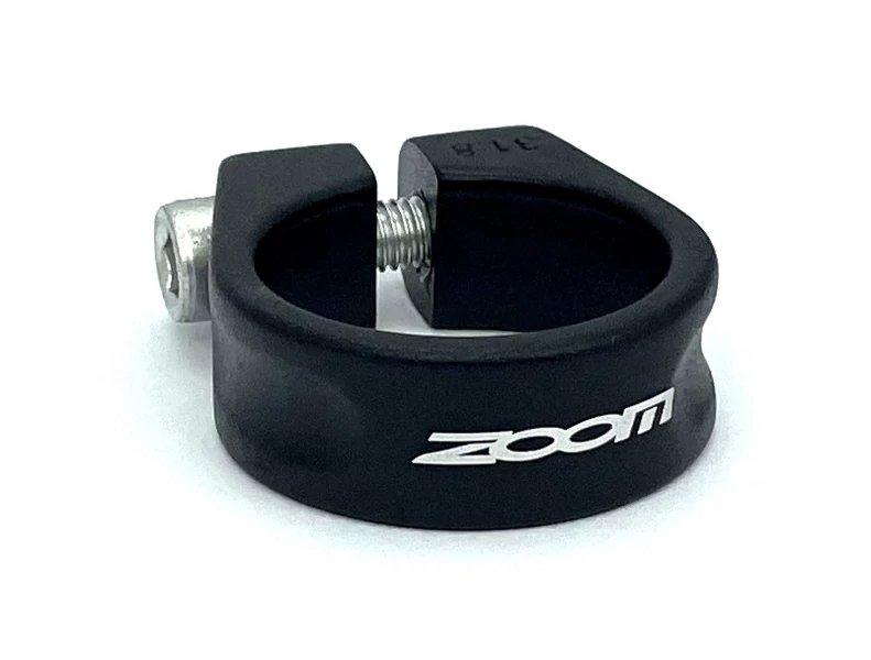 Zoom csavaros nyeregcső bilincs, 31,8 mm, fekete