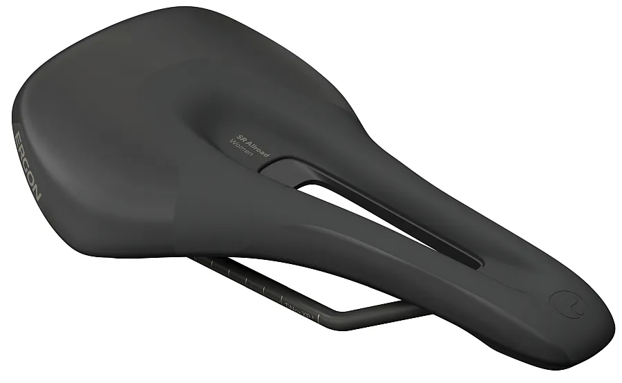 Ergon SR Allroad női nyereg, S/M-es méret (251x142 mm), anatómikus, fekete