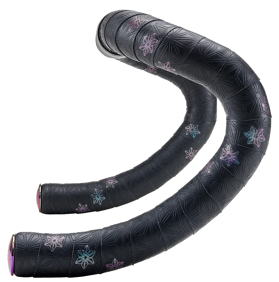 Supacaz Super Sticky Kush Galaxy országúti kormánybetekerő (bandázs), PU, 220 cm, fekete-kék-lila