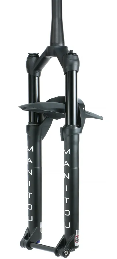 Manitou Machete Comp Boost 29-es MTB teleszkóp, Tapered, 15x110 Boost, 100 mm, Lockout, fekete