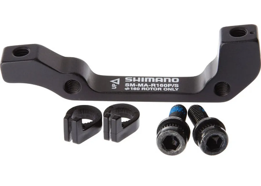 Shimano SM-MA-R160P/S tárcsafék adapter, hátsó, IS-PM160, alumínium, fekete, OEM csomagolás