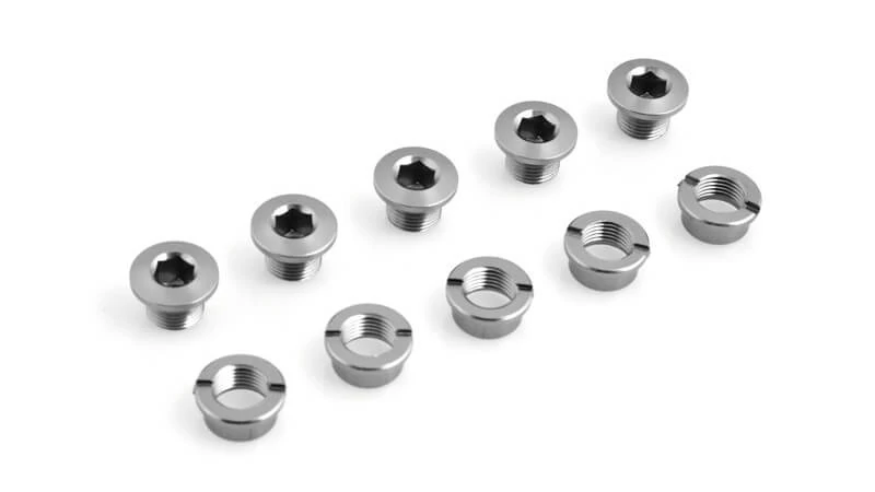 Csepel lánckerék rögzítõ csavar szett (5 db, 6,5 mm), ezüst