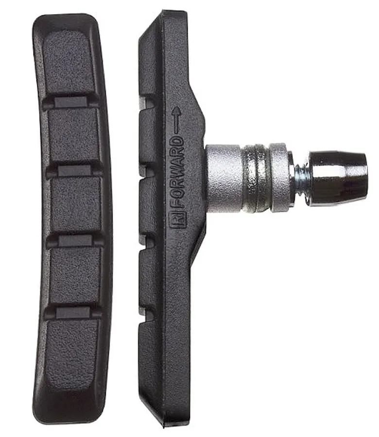 Brakco 945V menetes V-fék fékpofa, 70 mm, 1 pár,  fekete