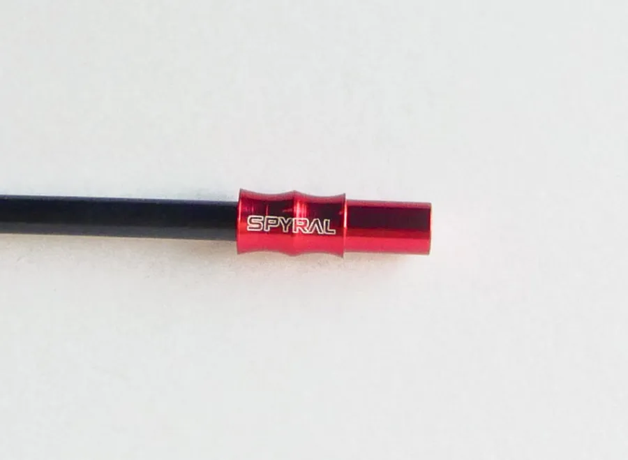 Spyral 4 mm-es alu bowdenház kupak váltóbowdenházhoz, 1 db, piros