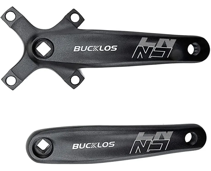 Spyral Bucklos négyszögtengelyes MTB hajtómű, lánckerék nélkül, 170 mm, alumínium, fekete