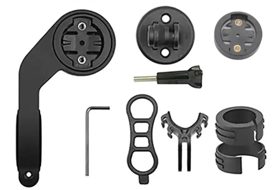 Spyral computer tartó konzol kormányra, műanyag, Garmin, Xoss, fekete
