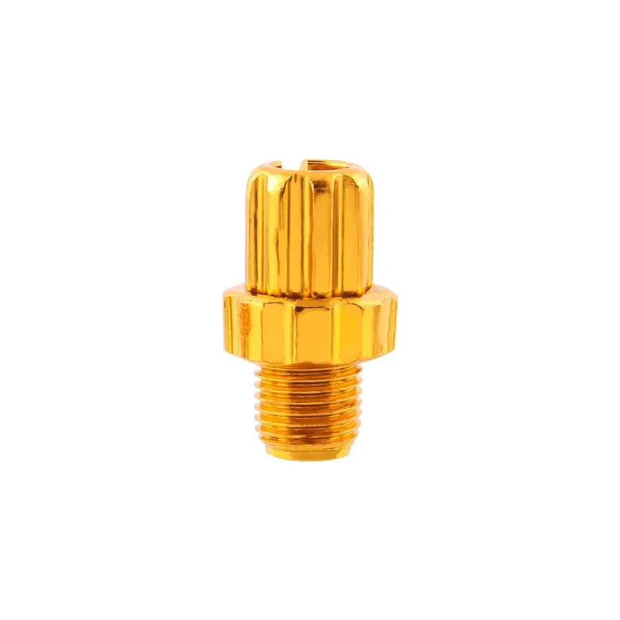 Spyral fékbowden állító csavar fékkarba, alu, 10 mm, 1 db, arany színű
