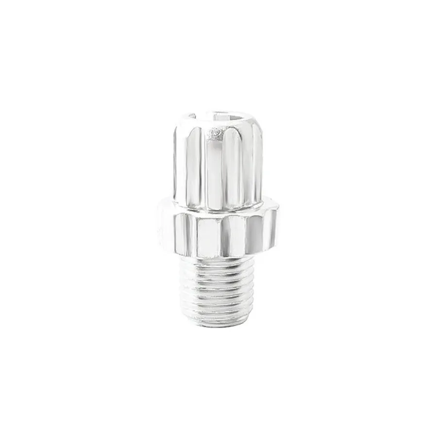 Spyral fékbowden állító csavar fékkarba, alu, 10 mm, 1 db, ezüst színű