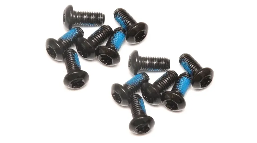 Spyral féktárcsa csavar szett, 12 db, T25, M5 x 10 mm, fekete