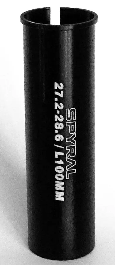 Spyral nyeregcső adapter 27,2 - 28,6 mm, fekete színű
