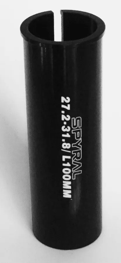 Spyral nyeregcső adapter 27,2 - 31,8 mm, fekete színű