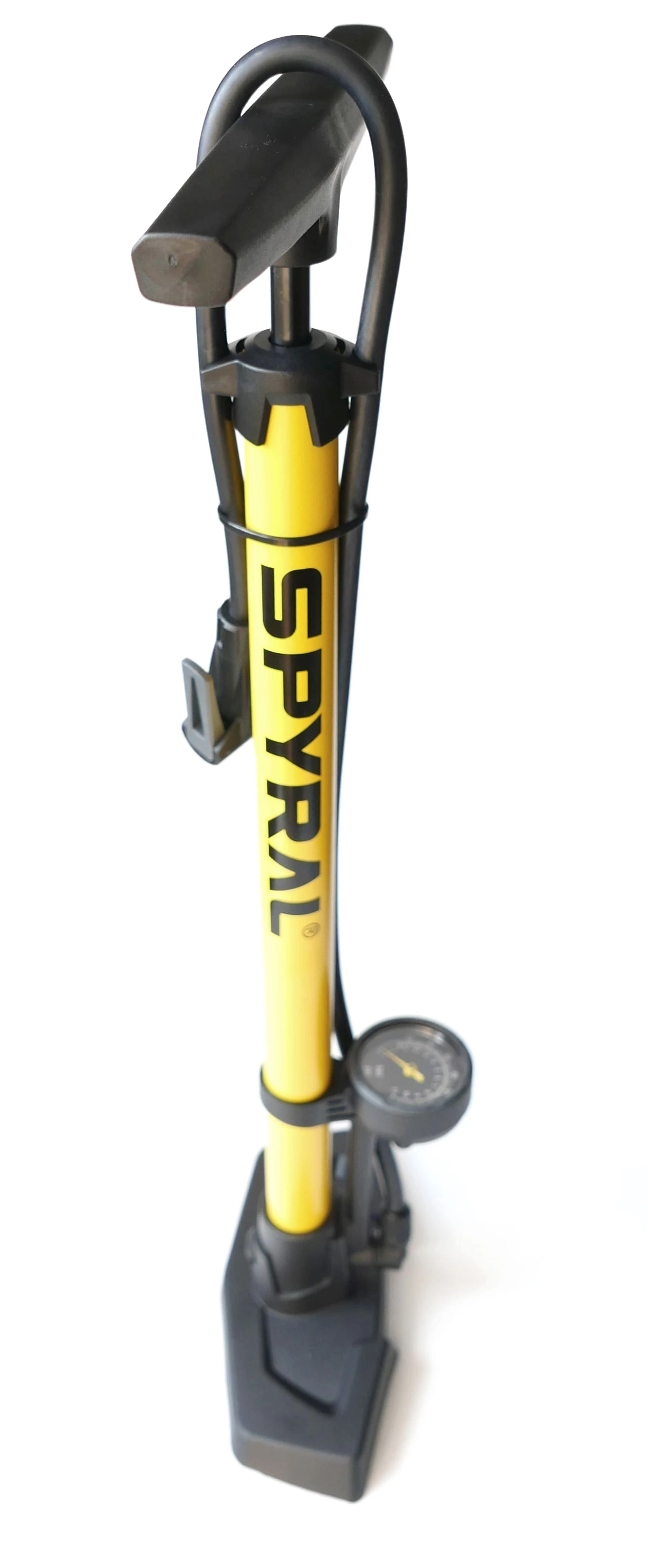 Spyral Technic Steel nyomásmérős acél műhelypumpa, minden szeleptípushoz, 11 bar, sárga