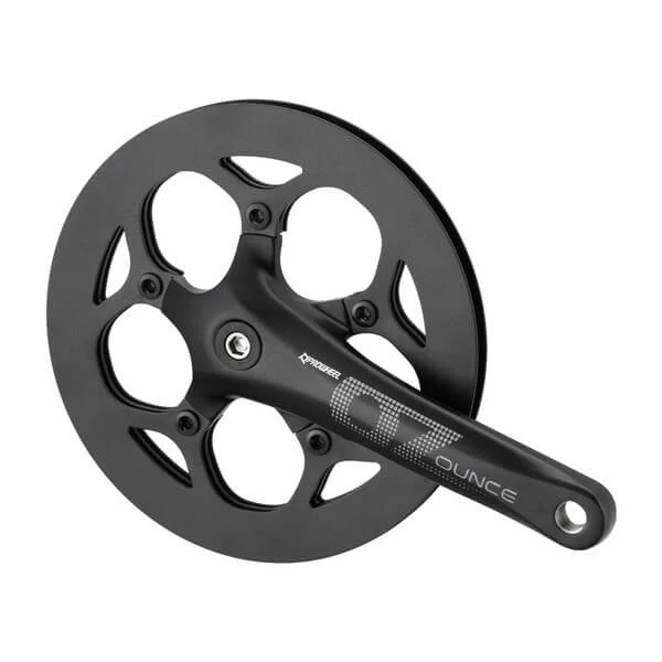 Prowheel Ounce 248-AAC négyszögtengelyes hajtómű, 48T, 1s, 170 mm, dupla láncvédő, fekete