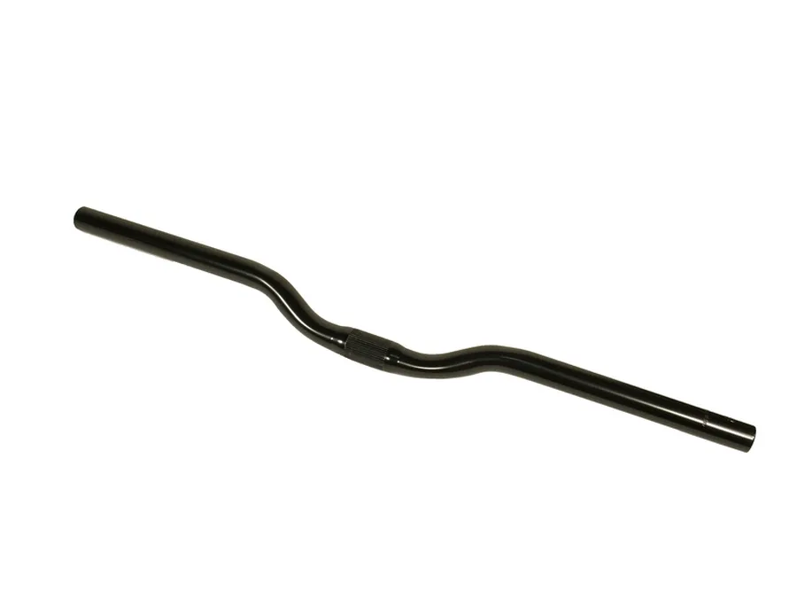 Kalin hajlított MTB kormány 25,4 x 590 x 30 mm, acél, fekete