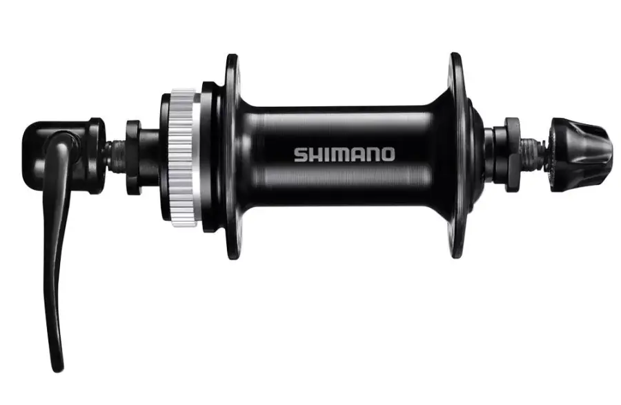 Shimano Cues HB-QC300 első kerékagy, 32H, tárcsafékes (CenterLock), gyorszáras, fekete, OEM kiszerelés