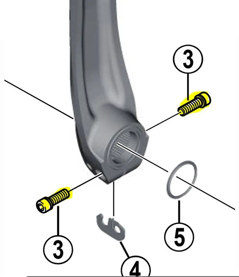 Shimano Hollowtech bal hajtómű rögzítő csavar M6x19mm, imbuszos, 1 db