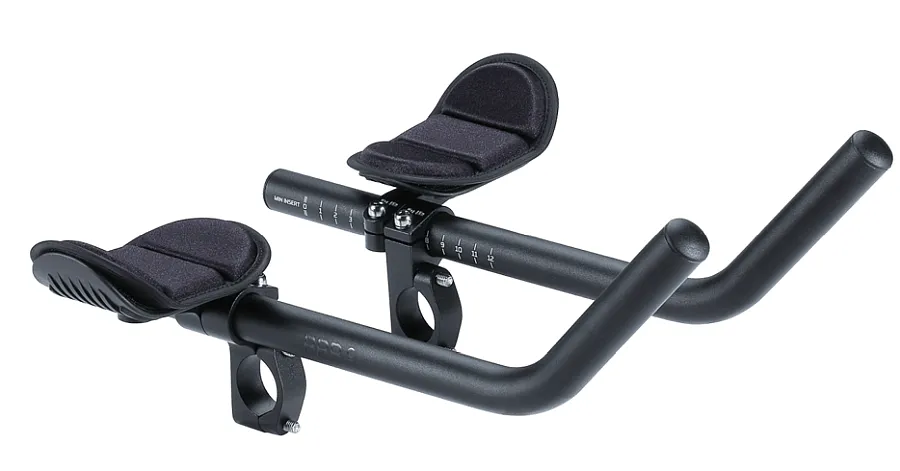 BBB AeroMax BHB-60 triatlon könyöklő 25,4 és 31,8 mm-es kormányra, alumínium, fekete