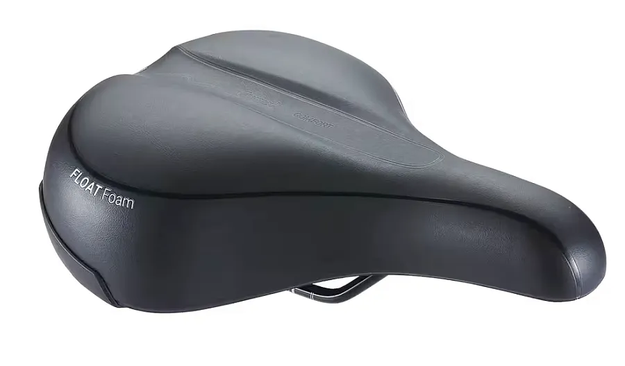 BBB BSD-93 Meander Relaxed városi komfort nyereg, 265x205 mm, 584g, fekete