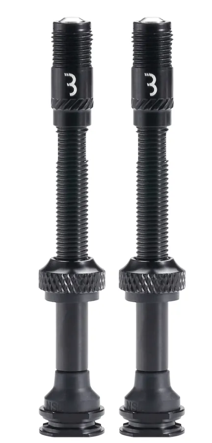 BBB BTI-166 CoreCap tubeless szelep, alu, 60 mm, párban, fekete