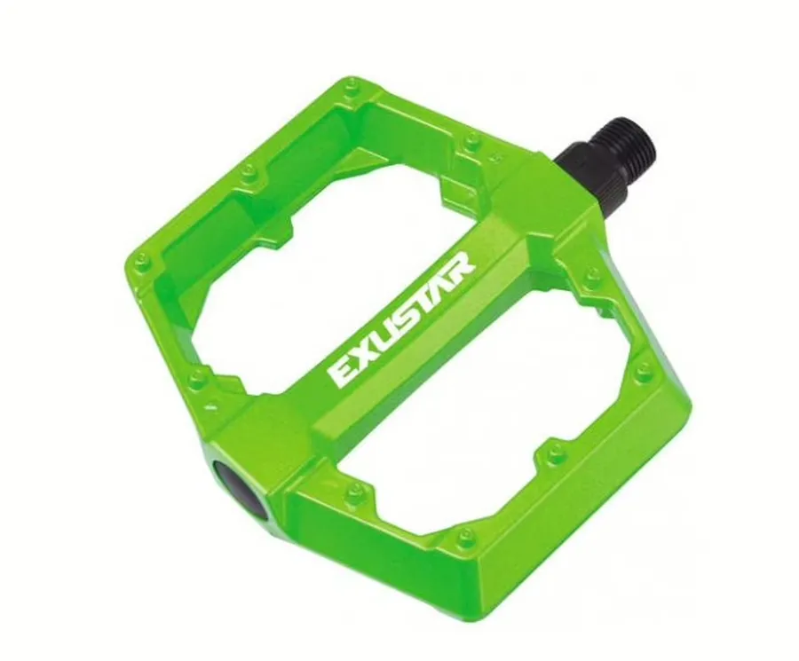 Exustar PB70 alu platform pedál, zöld