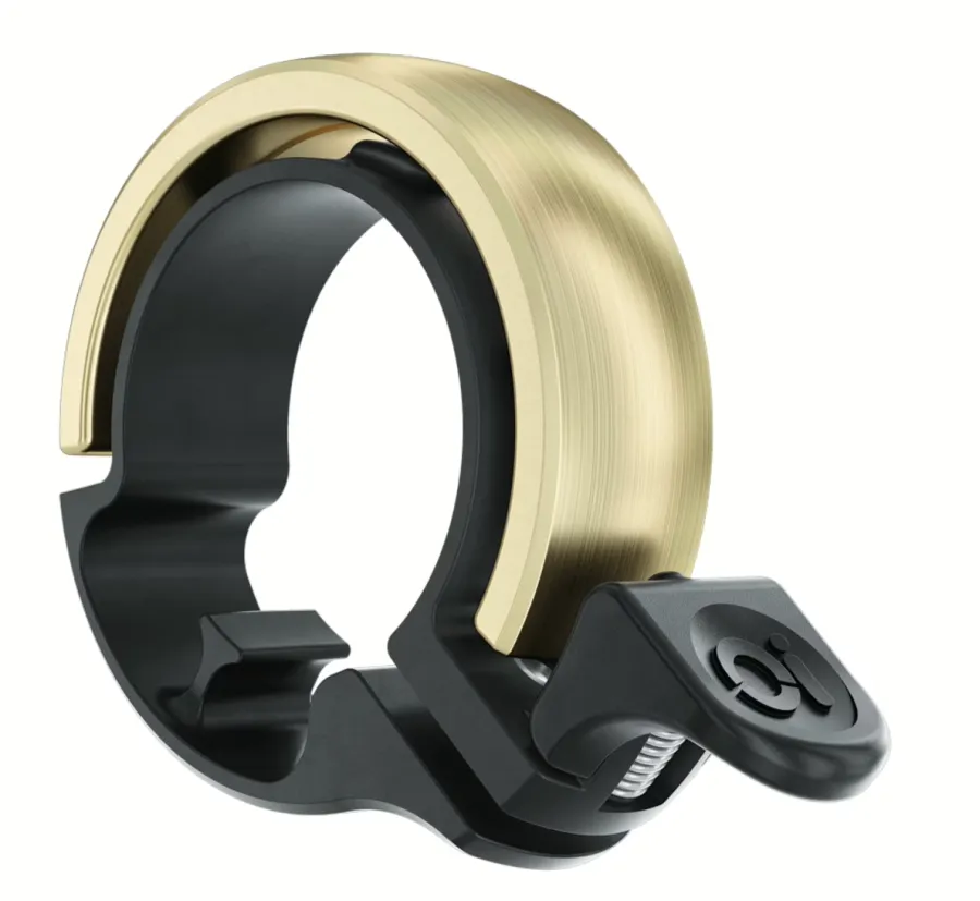 Knog Oi Classic Large pengetős csengő, alumínium, bronz színű