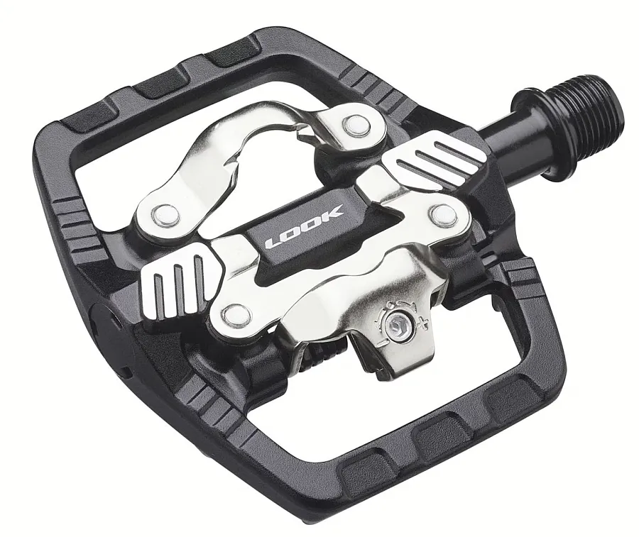 Look X-Venture Plus kombinált (SPD patent és alu keretes) pedál, taposófelülettel, 430g, fekete