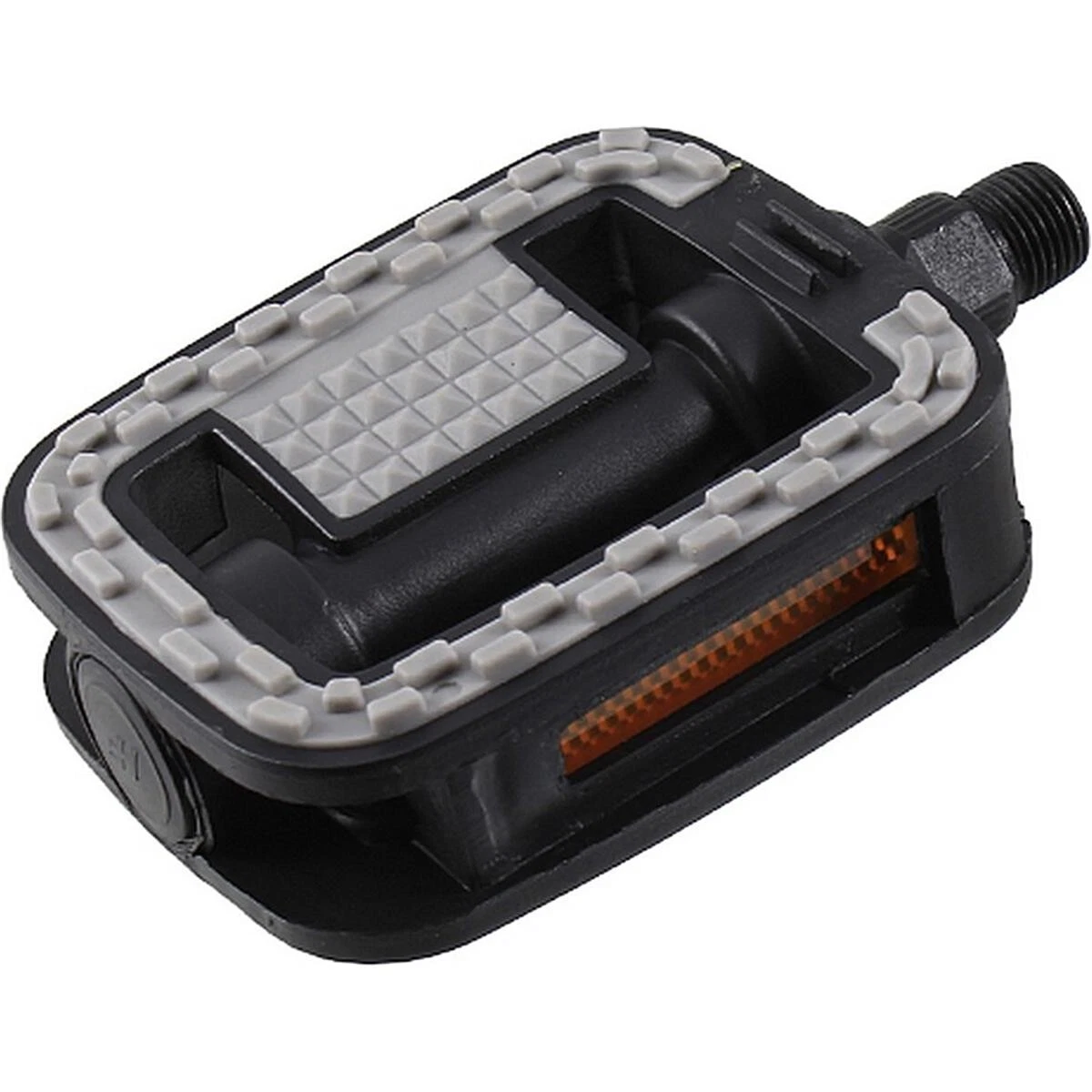 VeloGo RMS HF-838 gumibetétes műanyag városi pedál, fekete-szürke