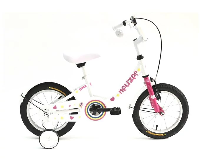 Neuzer BMX 2022 14-es lány kerékpár, acél, 1s, fehér-rózsaszín