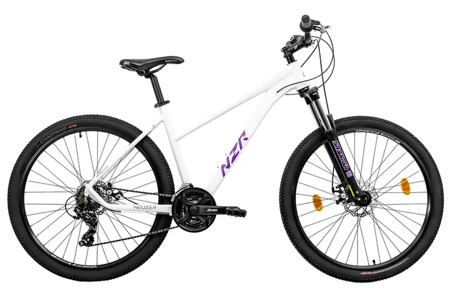 Neuzer Duster Hobby Disc 2025 női 27,5-es MTB kerékpár, 21s, alumínium, S-es vázméret, fehér