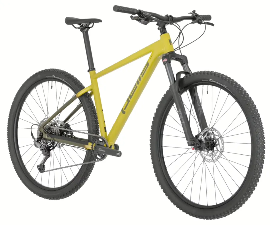 Pells Razzer 2 férfi hobbi 29-es MTB kerékpár, 10s, alu, L-es vázméret, sárga-szürke