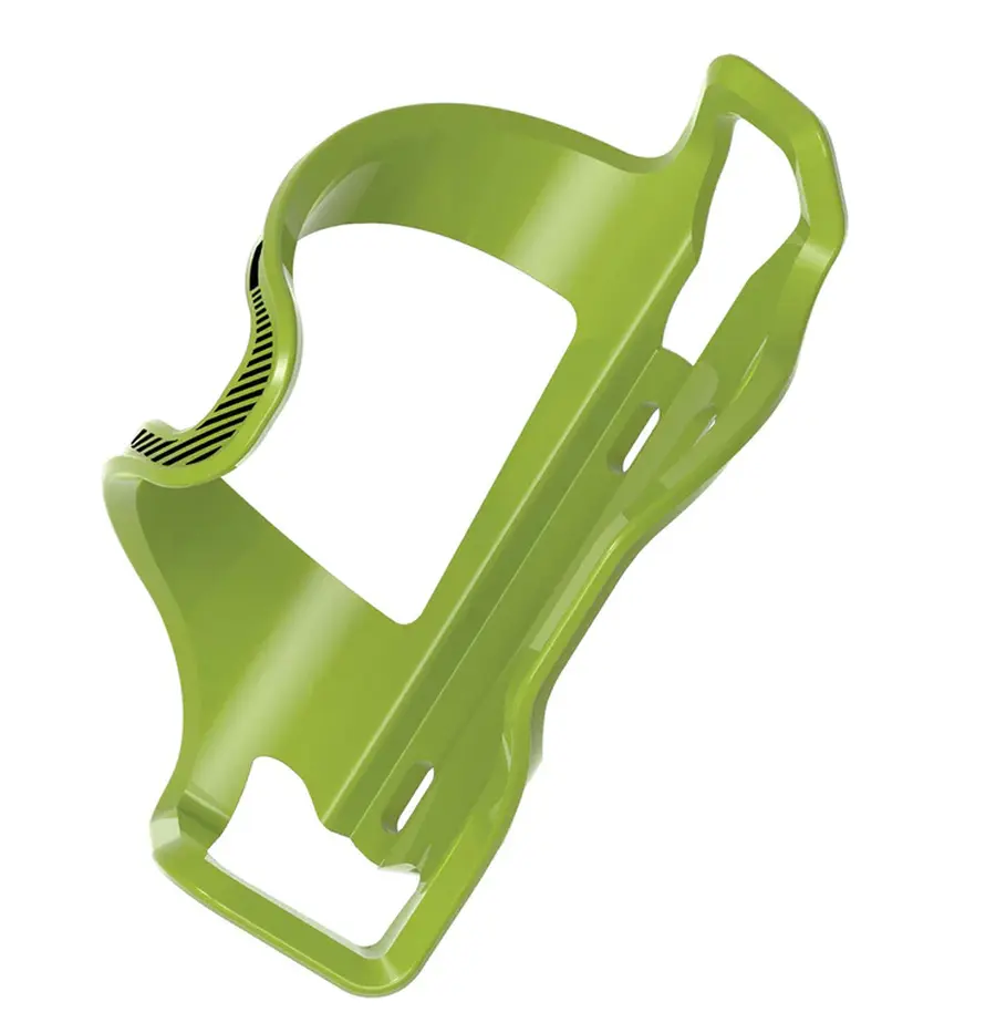 Lezyne Flow Cage SL jobb oldalra nyíló kompozit műanyag kulacstartó, neon zöld